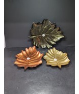 Princess House Bountiful Beauty Leaf Plates, Set of 3, Dinnerware, Table... - $101.83 CAD