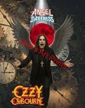 OZZY OSBOURNE VERY RARE FINE ART PRINT “ANGEL OF DARKNESS” by Jaye Metcalfe - $47.52
