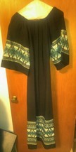 Beautiful Black African Handmade Dress  Mid Sleeve Sexy - £138.07 GBP