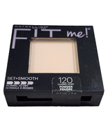 Maybelline Fit Me! #120 Classic Ivory Set &amp; Smooth Pressed Powder No Exp... - $184.28 MXN