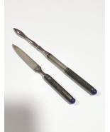 Lovely Vintage Miniature Manicure 2pcs Set - Nail File &amp; Telescopic Nail... - $39.55