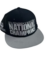 NIKE UCONN Huskies Men Snapback Hat NCAA National Champion 2014 Silver B... - $18.05
