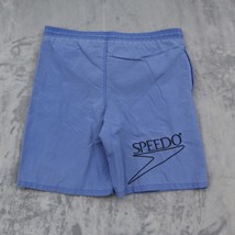 Speedo Shorts Mens M Blue Drawstring Elastic Waist Flat Front Activewear... - £20.10 GBP