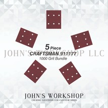 CRAFTSMAN 911177 - 1/4 Sheet - 1000 Grit - No-Slip - 5 Sandpaper Bundle - $4.99