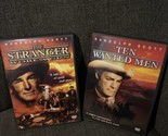 Ten Wanted Men, The Stranger Wore A Gun, Randolph Scott Dvd Lot Of 2 Ver... - $7.92