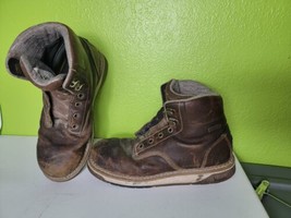Georgia Boot Men&#39;s Wedge Waterproof Work 6&quot; - Soft Toe GB00350 Dwrk Brown 10.5 - £79.62 GBP
