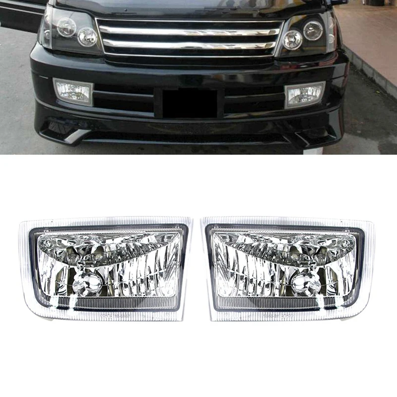 Car Front Left Right Bumper Fog Lights Assembly Foglight For Toyota Land Cruiser - £56.84 GBP+