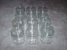 Lot of 12 Cleaned Jelly Jam Glass Jars Candle Craft Project With Lids 15... - $14.99