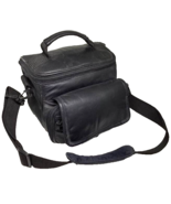 SLR Digital Camera Bag Case Carrying Storage Black Padded Pockets Strap - $465.89 MXN