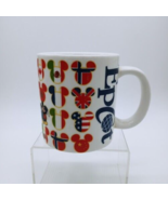 Disney Epcot Jumbo Coffee Mug Cup World Flags Mickey Mouse - £19.63 GBP