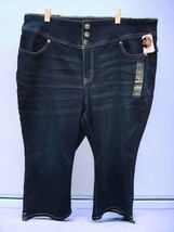 Lane Bryant Ladies Dark Blue Denim Cropped Jeggings Flex Waistband New Size 18 - £25.55 GBP