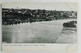 Minnesota View of St Paul across River Showing Capitol Building Postcard S19 - £6.73 GBP