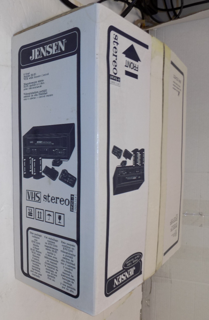 New in Box Jensen KVC1500 Stereo 4 Head Mobile VCR - $293.98