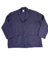 EILEEN FISHER Textured Boiled Wool Blend Shawl Collar Jacket Brown Size L - $54.00