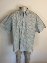 Men&#39;s Green Old Navy Casual Shirt. 2XL. 100% Cotton. Short Sleeve. - £13.42 GBP