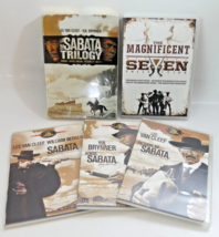 Lot of 2 Lee Van Cleef DVD’s, Magnificent 7, 4 DVD&#39;s: Sabata 3 DVD&#39;s. Li... - $19.75