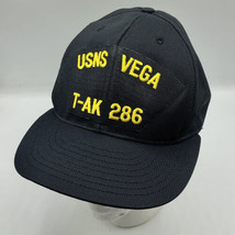 Vintage USNS Vega T-AK 286 Snapback Navy Ship Baseball Cap Made in USA Hat - £15.48 GBP