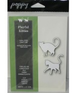 PoppyStamps PLAYFUL KITTIES Cat Metal Thinlets 100% Steel Craft Die Styl... - $39.48 CAD