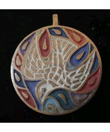 Dove Bird Pendant Necklace Terra Sancta Guild Israel Peace Hippie 1.5&#39;&#39; ... - $37.24
