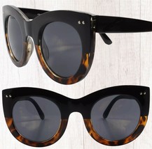 Oversized Classic Stylish Womens Round Cat Eye Sunglasses Black & Tortoi... - $13.52 Oversized Classic Stylish Womens Round Cat Eye Sunglasses Black & Tortoi... - $13.52