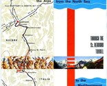 St Bernard Tunnel Through the Alps Brochure Italy  Lausanne to Turin 1960&#39;s - £15.55 GBP