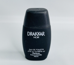Drakkar Noir by Guy Laroche Cologne EDT Men&#39;s Mini .17oz / 5 ml - NEW NO BOX - £8.68 GBP
