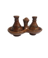 MINI MOROCCAN TAJINE Spice Rack Sauces Ceramic Terracotta Morocco - $1,778.54 MXN