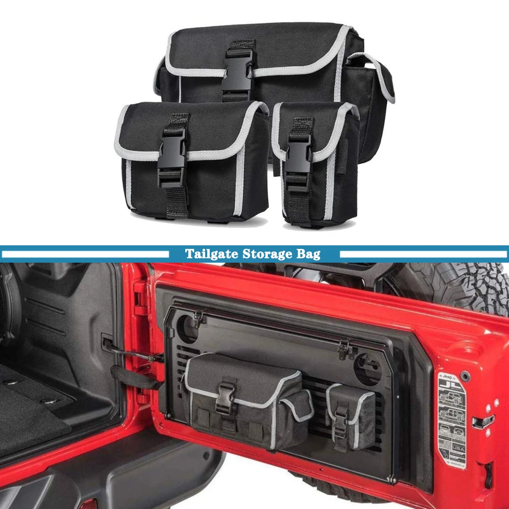 for Jeep Wrangler TJ JK JL Rubicon 1997-2023 Seatback Storage Bag Tailgate Door - £21.13 GBP