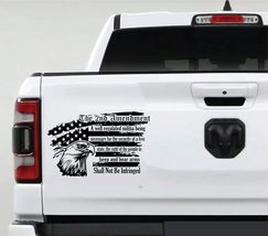 AnyStickerYouWant - 2nd Amendment Distressed Tattered American USA US Flag Truck - $19.99