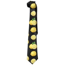 Men&#39;s Lemon Pattern Vintage Necktie Ties Skinny Ties - £12.19 GBP