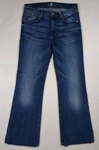 7 For All Mankind Dojo Jeans Women&#39;s Size 27 Medium Wash Cotton Stretch Comfort - £35.50 GBP