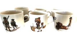 Espresso Cups Mitterteich Porzellan Germany Complete Series 6 Old Crafts... - £22.05 GBP