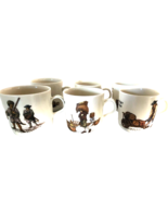 Espresso Cups Mitterteich Porzellan Germany Complete Series 6 Old Crafts... - $38.47 CAD