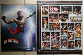 WWE WWF 2 Posters 2005 Rey Mysterio 24*20 Inch World Wrestling Colour Collectabl - £19.26 GBP