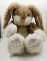 Boyds Bears In The Attic Bunny Rabbit Plush Stuffed Animal Green Eyes Pink Nose - £23.48 GBP