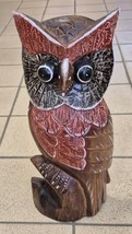 Owl - Carved Wood - Height 30 cm - €17,32 EUR
