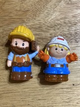 Fisher Price Little People Lumber  Jack Construction Worker With Beard &amp;... - £7.75 GBP