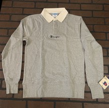 Champion Grigio Rugby Camicia Manica Lunga ~ Nuovo ~ S M L XL - $44.62+