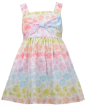 Bonnie Jean Toddler Girls Sleeveless Printed Poplin Sundress with Bow Front - £26.47 GBP