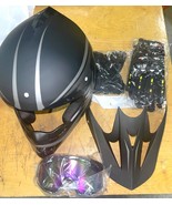 Youth Adult Anti-Collision Dirt Bike Helmet Trend Skull ATV DOT Approved... - €37,70 EUR