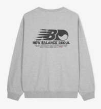 New Balance UNI Seoul Exclusive Sweatshirt Unisex Casual Top Gray NWT NB... - $112.41