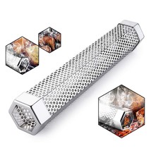 Pellet Smoker Tube For Grilling, 12 Inches Premium Stainless Steel Bbq W... - £24.29 GBP