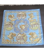 Hermes Paris Vintage Carre 90 LE TRIOMPHE DU PALADIN  Women Silk Scarf J... - $240.91