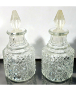 Vintage SGD Clear Cut Glass Oil &amp; Vinegar Dispenser from a Condiment Set - $10.35