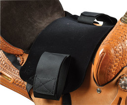 Horse Western Sure Grip Saddle Seat Cover Adjustable Leg Bands Made in U... - $831.77 MXN