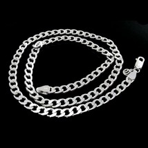 Stylish Solid .925 Sterling Silver Curb Link Design Men&#39;s Chain 20&quot; - £41.23 GBP+