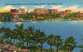 Mirror Lake Unposted Vintage Postcard St. Petersburg Florida The Sunshine City - £11.72 GBP