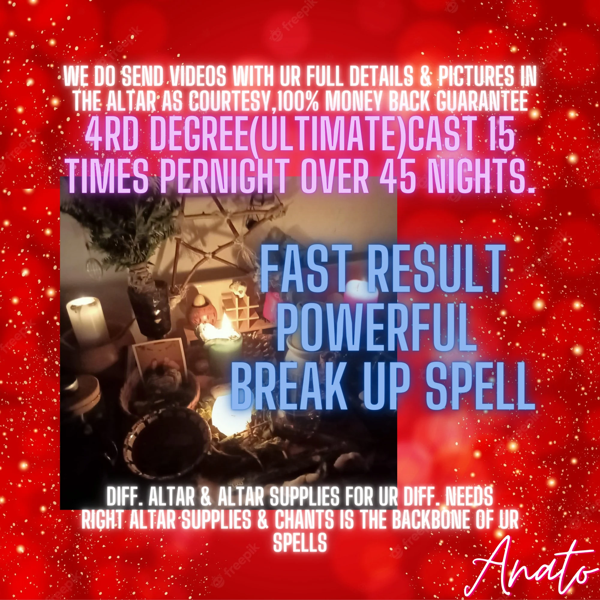 Fast Result Banishing Spell, Separate, Break Up casting, Break Them Up - £493.61 GBP