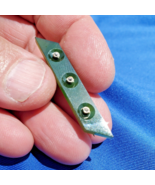 Antique Deco Jade Diamond Bar Pin 9k Gold Elegant Sophisticated Victoria... - $1,610.25