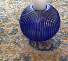 Votive Candle In Glass Cobalt Blue Candle Holder - $49.99